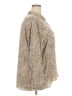 Tinsel 100% Rayon Animal Print Tan 3/4 Sleeve Blouse Size 3X - photo 4