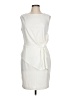 Unbranded 100% Polyester Solid Ivory Cocktail Dress Size L - photo 1