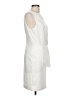 Unbranded 100% Polyester Solid Ivory Cocktail Dress Size L - photo 4