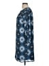 Ann Taylor LOFT 100% Polyester Print Blue Casual Dress Size M - photo 5