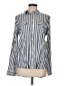 Alexander Jordan 100% Rayon Stripes Blue Long Sleeve Button-Down Shirt Size M - photo 1