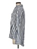 Alexander Jordan 100% Rayon Stripes Blue Long Sleeve Button-Down Shirt Size M - photo 5