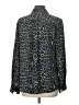 AVA 100% Polyester Animal Print Green Long Sleeve Blouse Size L - photo 2