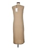 Zyia Active Solid Tan Casual Dress Size M - photo 2