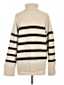 Zara Stripes Ivory Turtleneck Sweater Size S - photo 2
