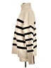 Zara Stripes Ivory Turtleneck Sweater Size S - photo 5