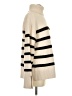 Zara Stripes Ivory Turtleneck Sweater Size S - photo 4