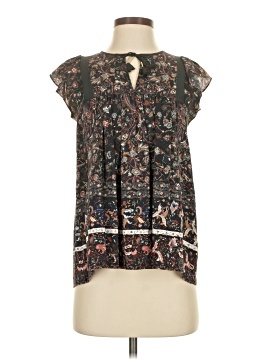 Ulla Johnson Short Sleeve Silk Top