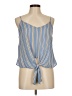 Lush 100% Polyester Blue Sleeveless Blouse Size M - photo 1