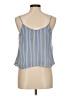 Lush 100% Polyester Blue Sleeveless Blouse Size M - photo 2
