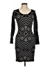 Young Threads Chevron-herringbone Gray Cocktail Dress Size M - photo 1