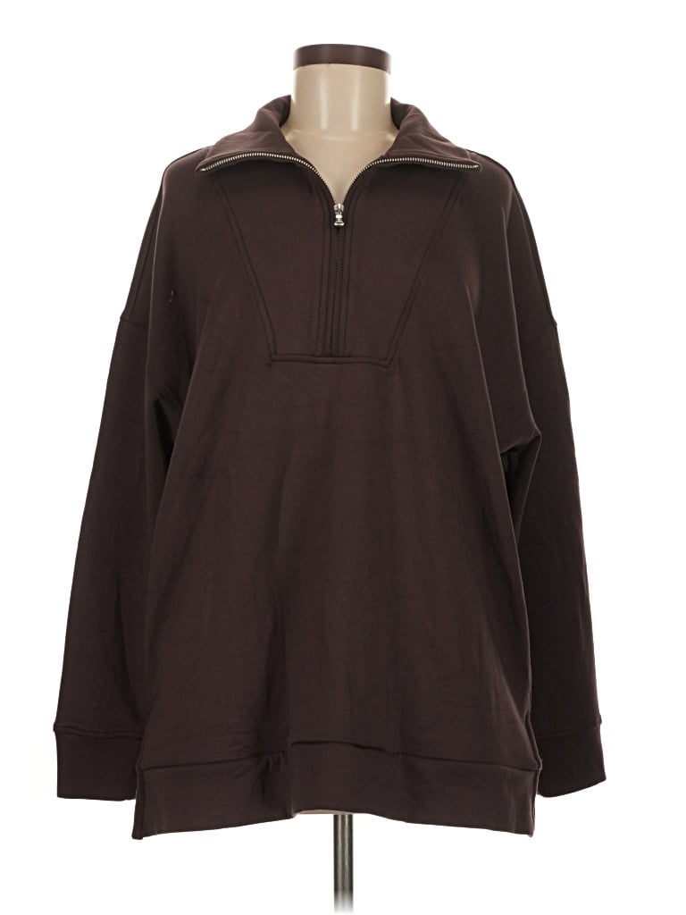 Pre-owned Lou & Grey Fleece Jacket In Brown