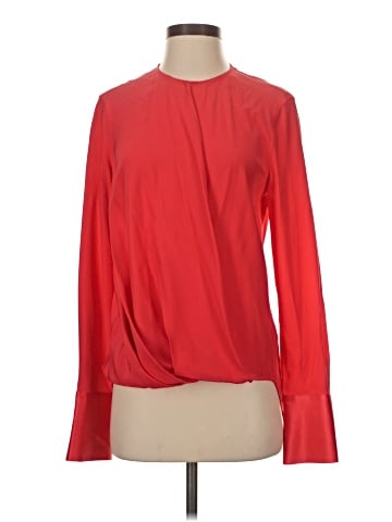 Rag & Bone Long Sleeve Silk Top (view 1)