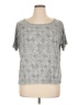 Old Navy 100% Rayon Tweed Silver Short Sleeve T-Shirt Size XL - photo 1