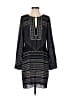 BCBGMAXAZRIA 100% Polyester Print Black Casual Dress Size M - photo 1