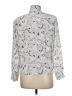 Evan Picone 100% Polyester Print Blue Long Sleeve Blouse Size 8 - photo 2