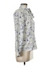 Evan Picone 100% Polyester Print Blue Long Sleeve Blouse Size 8 - photo 4