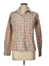 Wrangler Jeans Co Plaid Orange Long Sleeve Button-Down Shirt Size L - photo 1
