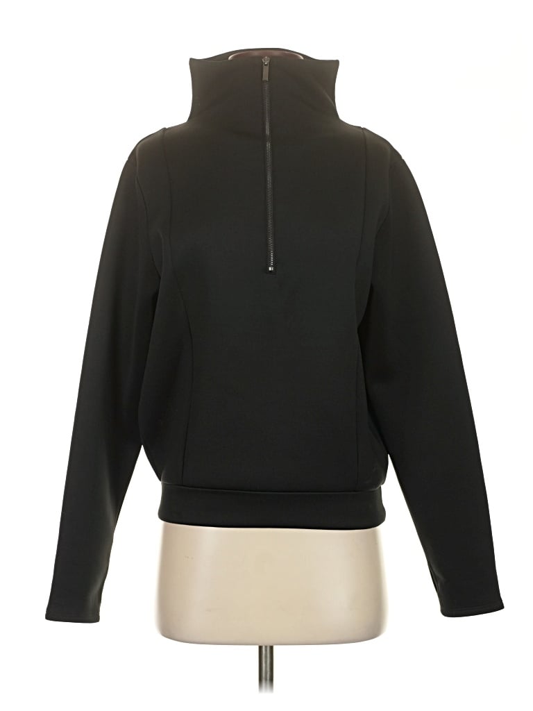 ADAY Zip Up Hoodie: Black Tops - Size Small