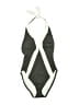 Vince Camuto Argyle Gray One Piece Swimsuit Size 1 - photo 1