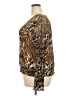 By Design Animal Print Brown Long Sleeve Blouse Size 2X - photo 5