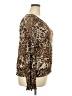 By Design Animal Print Brown Long Sleeve Blouse Size 2X - photo 4