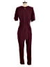 Old Navy 100% Rayon Solid Burgundy Jumpsuit Size M - photo 2