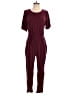 Old Navy 100% Rayon Solid Burgundy Jumpsuit Size M - photo 1