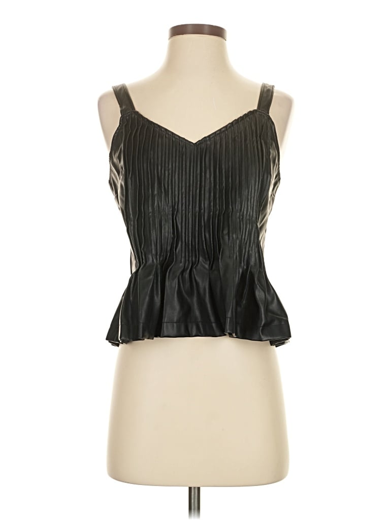 Pre-owned Let Me Be Sleeveless Blouse In Black
