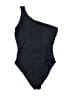 Unbranded Solid Black One Piece Swimsuit Size M (estimated) - photo 2