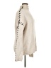 AGB Chevron-herringbone Tan Turtleneck Sweater Size XL - photo 4