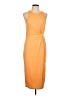 Lush Solid Orange Cocktail Dress Size L - photo 1