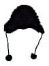 DENA 100% Rabbit Fur Black Winter Hat One size - photo 1