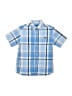 Chaps Plaid Blue Short Sleeve Button-Down Shirt Size 7 - photo 1