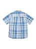 Chaps Plaid Blue Short Sleeve Button-Down Shirt Size 7 - photo 2