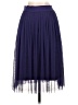 Kikiriki 100% Polyester Solid Blue Formal Skirt Size S - photo 2