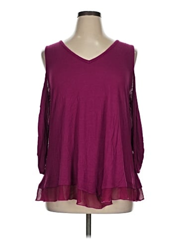 American Rag Cie 3/4 Sleeve T-Shirt (view 1)
