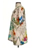 Johnny Was 100% Silk Floral Multi Color Tan Blouse Size S - photo 5