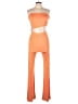 Lezat Color Block Orange Jumpsuit Size L - photo 1