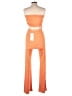Lezat Color Block Orange Jumpsuit Size L - photo 2