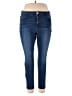Tahari Solid Blue Jeans Size 18W - photo 1
