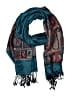 Unbranded Paisley Teal Blue Scarf One size - photo 1