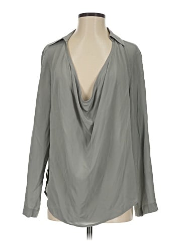 Eileen Fisher Long Sleeve Silk Top (view 1)