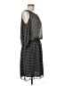 Max Edition 100% Polyester Houndstooth Gray Casual Dress Size M - photo 4