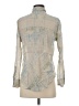 Free People Print Gray Long Sleeve Button-Down Shirt Size XS - photo 2