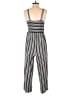 Xhilaration Stripes Gray Jumpsuit Size S - photo 2