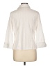 Unbranded Ivory 3/4 Sleeve Button-Down Shirt Size L (estimated) - photo 2