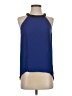 Nell 100% Polyester Blue Sleeveless Blouse Size S - photo 1