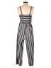 Xhilaration Stripes Gray Jumpsuit Size S - photo 2