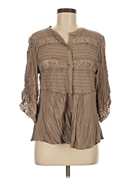 Free People 3/4 Sleeve Blouse
